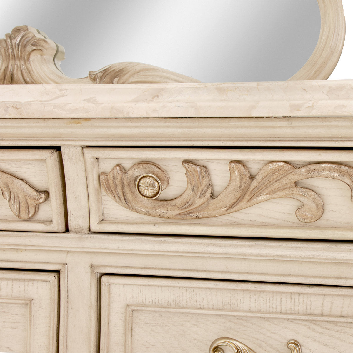 Platine de Royale 12 Drawer Dresser with Mirror