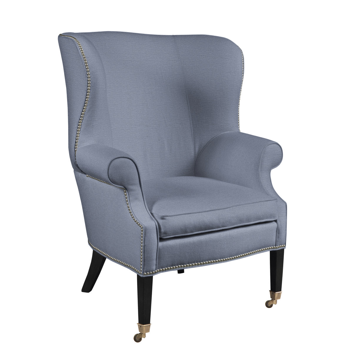 Preston 34" Wide Linen Wingback Chair