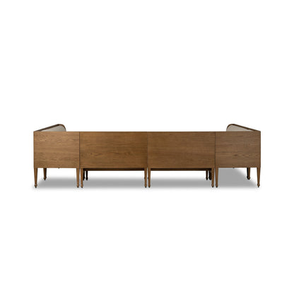 Priscilla Dining Banquette U Shape 129"-Crypton Wayfarer Snow