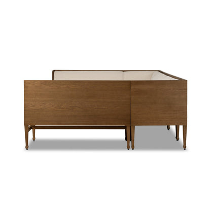 Priscilla Dining Banquette U Shape 129"-Crypton Wayfarer Snow