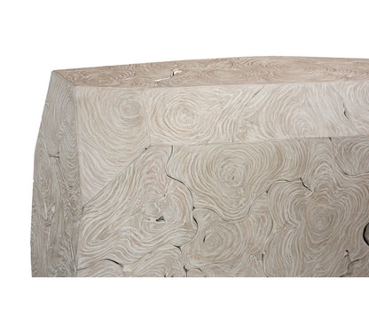 Prism Console Table, Oat Finish