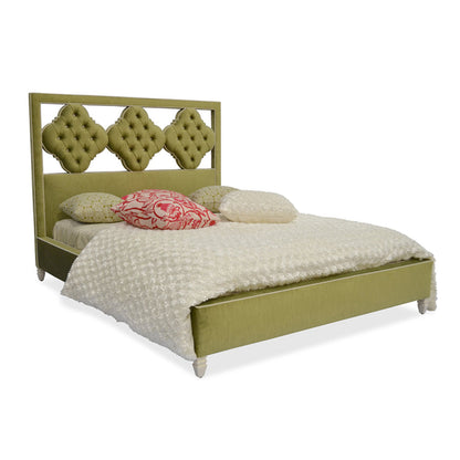 Haute House Home Quadrafoile Tufted Upholstered Standard Bed