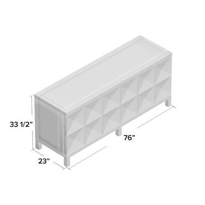 Quadrant 76'' W Solid Wood Sideboard