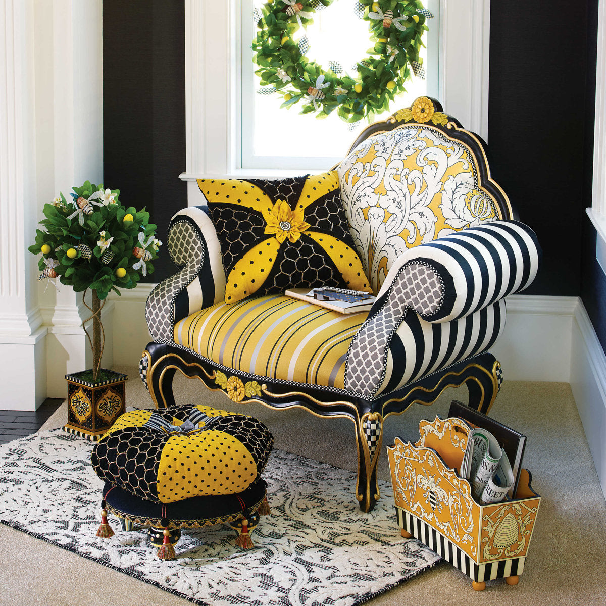 Mackenzie Childs Queen Bee Chair