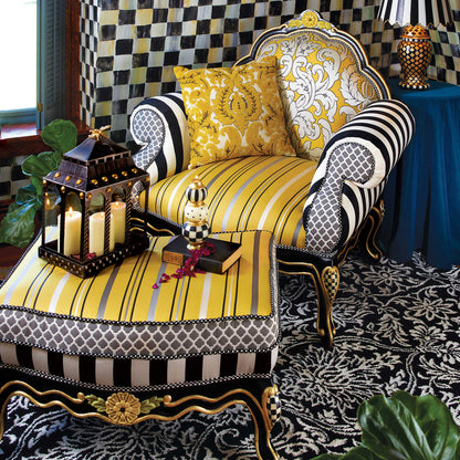 Mackenzie Childs Queen Bee Ottoman