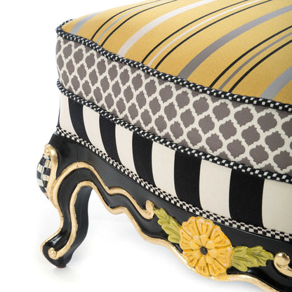 Mackenzie Childs Queen Bee Ottoman