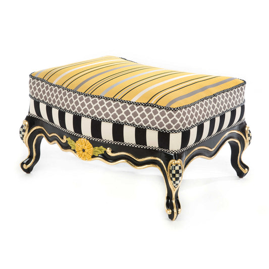 Mackenzie Childs Queen Bee Ottoman