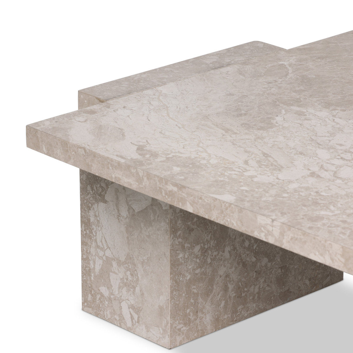 Four Hands Romano Coffee Table Desert Taupe Marble