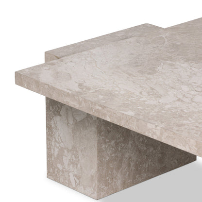 Four Hands Romano Coffee Table Desert Taupe Marble