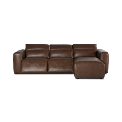 Four Hands Radley 3 Piece Sofa Chaise In Sonoma Butterscotch