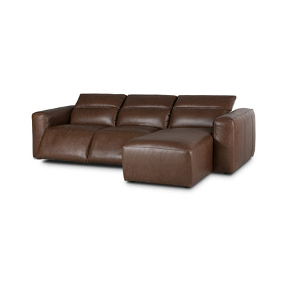 Four Hands Radley 3 Piece Sofa Chaise In Sonoma Butterscotch