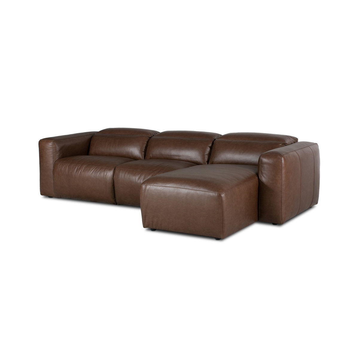 Four Hands Radley 3 Piece Sofa Chaise In Sonoma Butterscotch