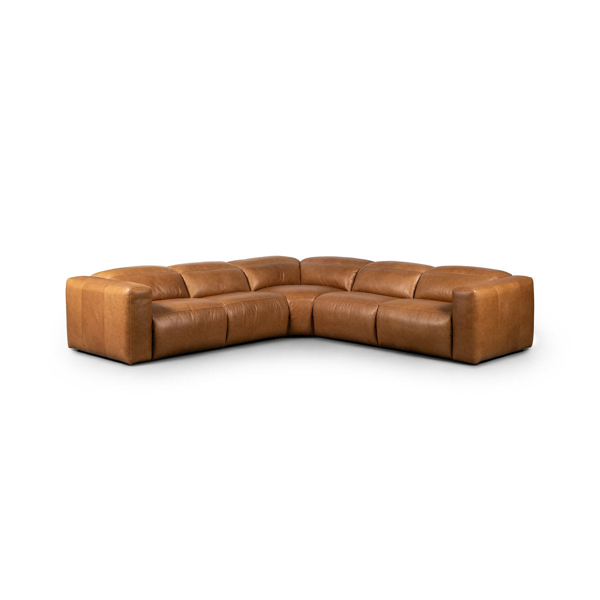 Four Hands Radley 5 Piece Leather Reclining Sectional