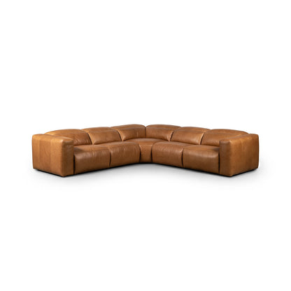 Four Hands Radley 5 Piece Leather Reclining Sectional