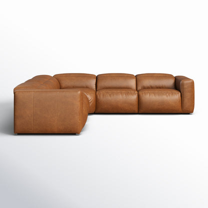 Four Hands Radley 5 Piece Leather Reclining Sectional