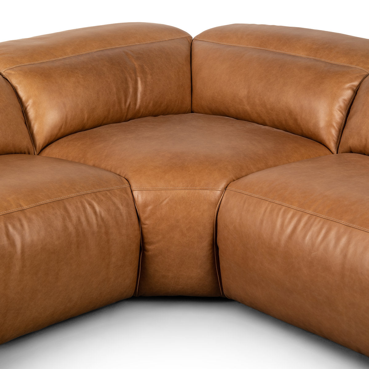 Four Hands Radley 5 Piece Leather Reclining Sectional