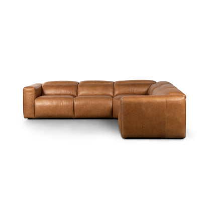 Four Hands Radley 5 Piece Leather Reclining Sectional
