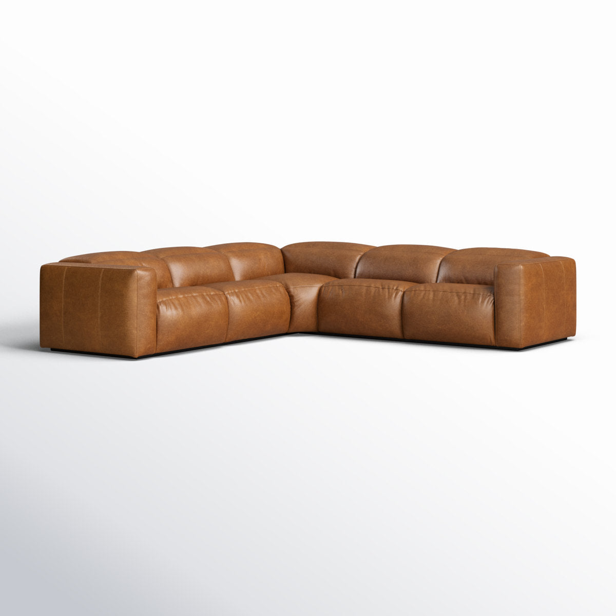 Four Hands Radley 5 Piece Leather Reclining Sectional