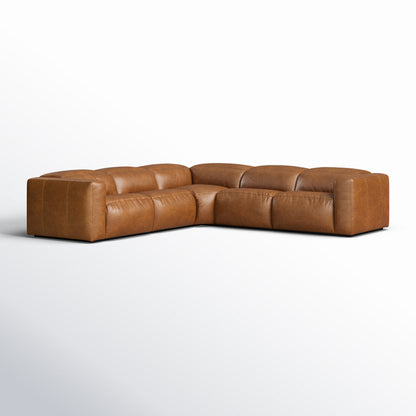 Four Hands Radley 5 Piece Leather Reclining Sectional