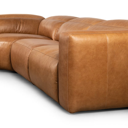 Four Hands Radley 5 Piece Leather Reclining Sectional