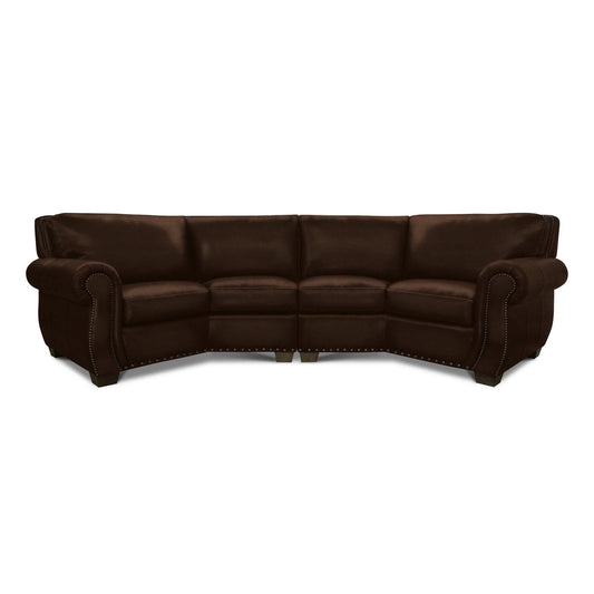 Eleanor Rigby Rafael Genuine Leather Symmetrical Corner Sectional
