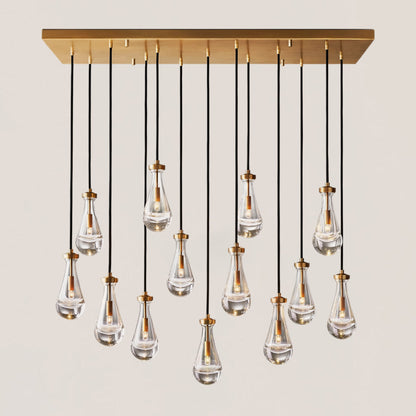 Rain Linear Modern Dining Room Chandelier Light
