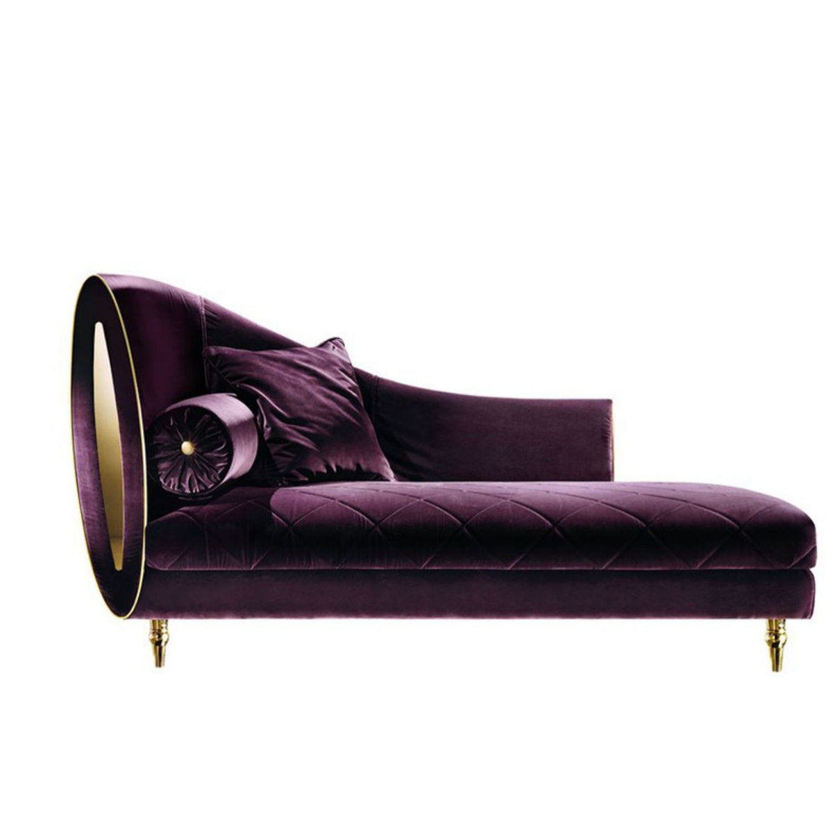 Ramone Velvet Chaise Lounge