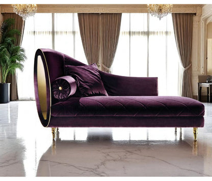 Ramone Velvet Chaise Lounge