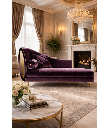 Ramone Velvet Chaise Lounge