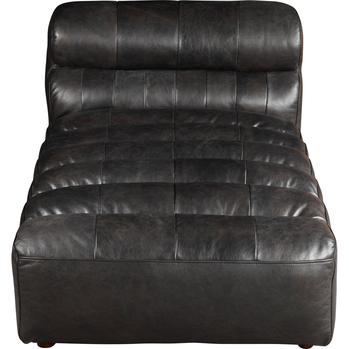 Moes Home Collection Ramsay Leather Chaise Lounge