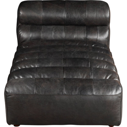 Moes Home Collection Ramsay Leather Chaise Lounge