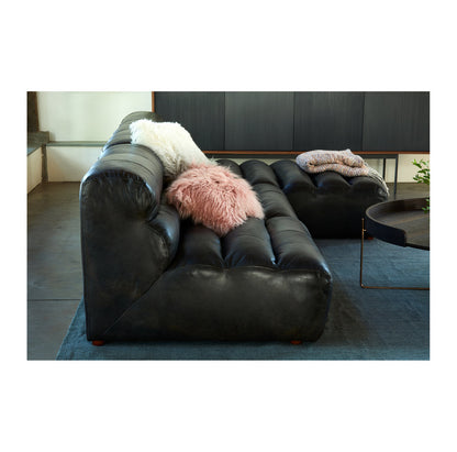 Moes Home Collection Ramsay Leather Chaise Lounge