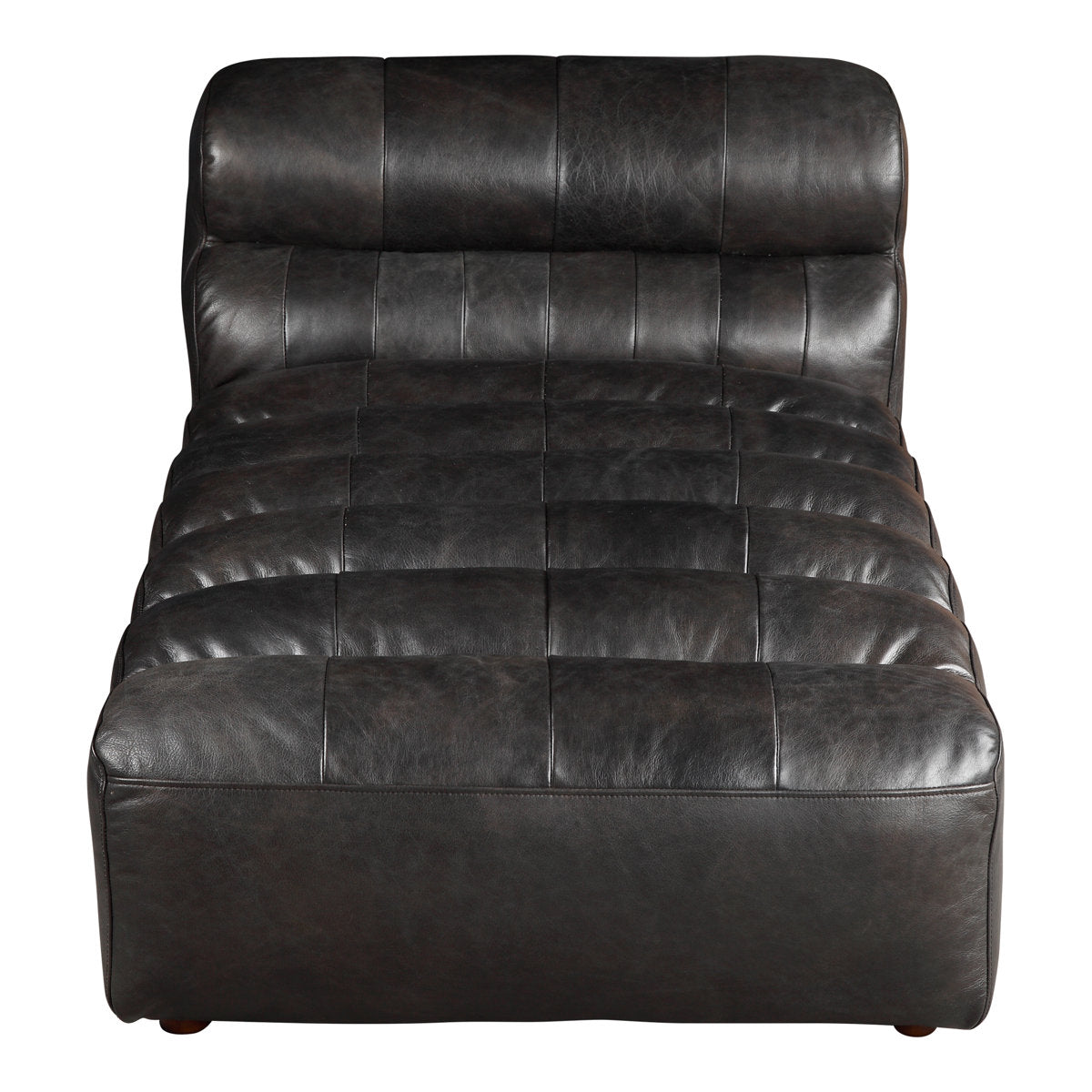 Moes Home Collection Ramsay Leather Chaise Lounge
