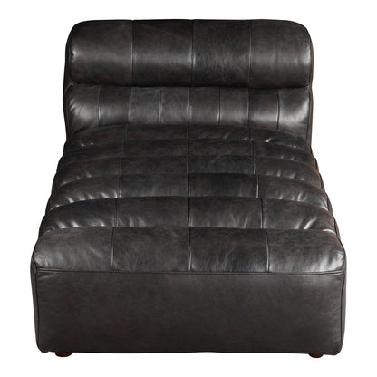 Moes Home Collection Ramsay Leather Chaise Lounge