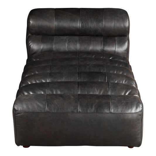 Moes Home Collection Ramsay Leather Chaise Lounge