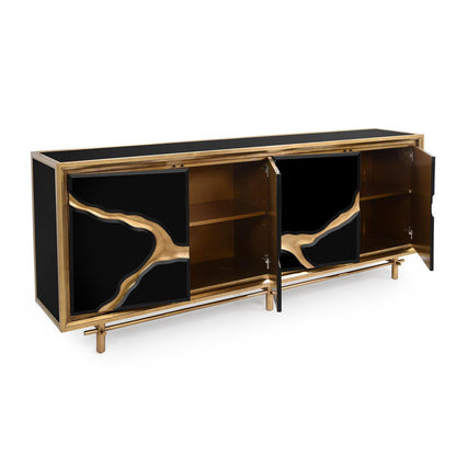 John Richard Ravine Black Credenza