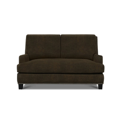 Eleanor Rigby Rebecca 62 Genuine Leather Square Arm Loveseat
