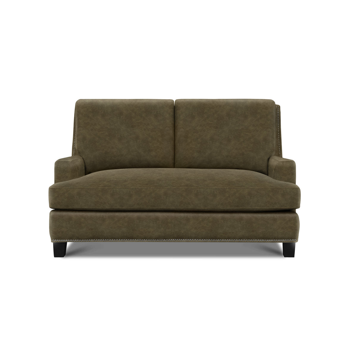 Eleanor Rigby Rebecca 62 Genuine Leather Square Arm Loveseat