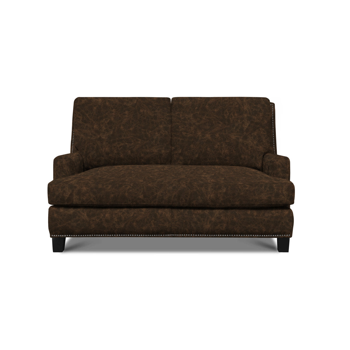 Eleanor Rigby Rebecca 62 Genuine Leather Square Arm Loveseat