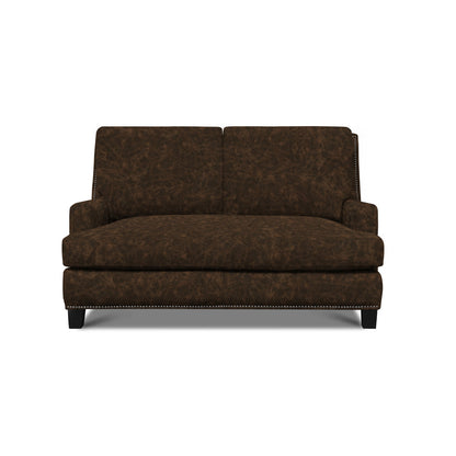 Eleanor Rigby Rebecca 62 Genuine Leather Square Arm Loveseat