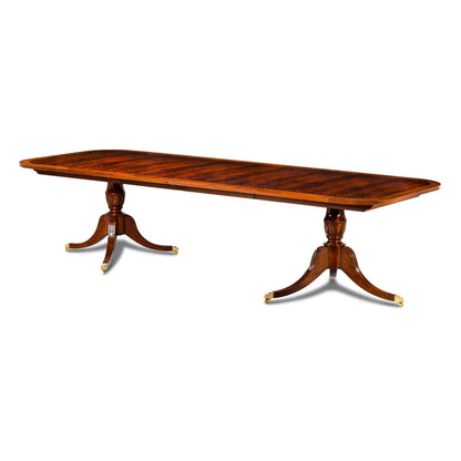Reeded Oval Solid Wood Dining Table