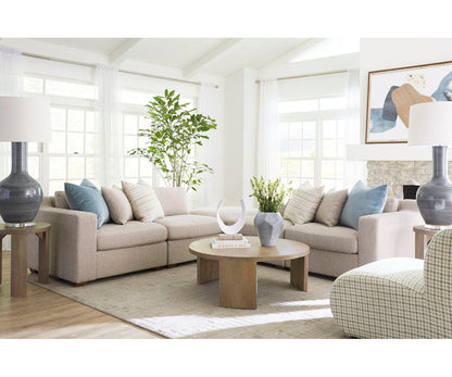Alder Tweed Reese 6 Piece Upholstered Sectional