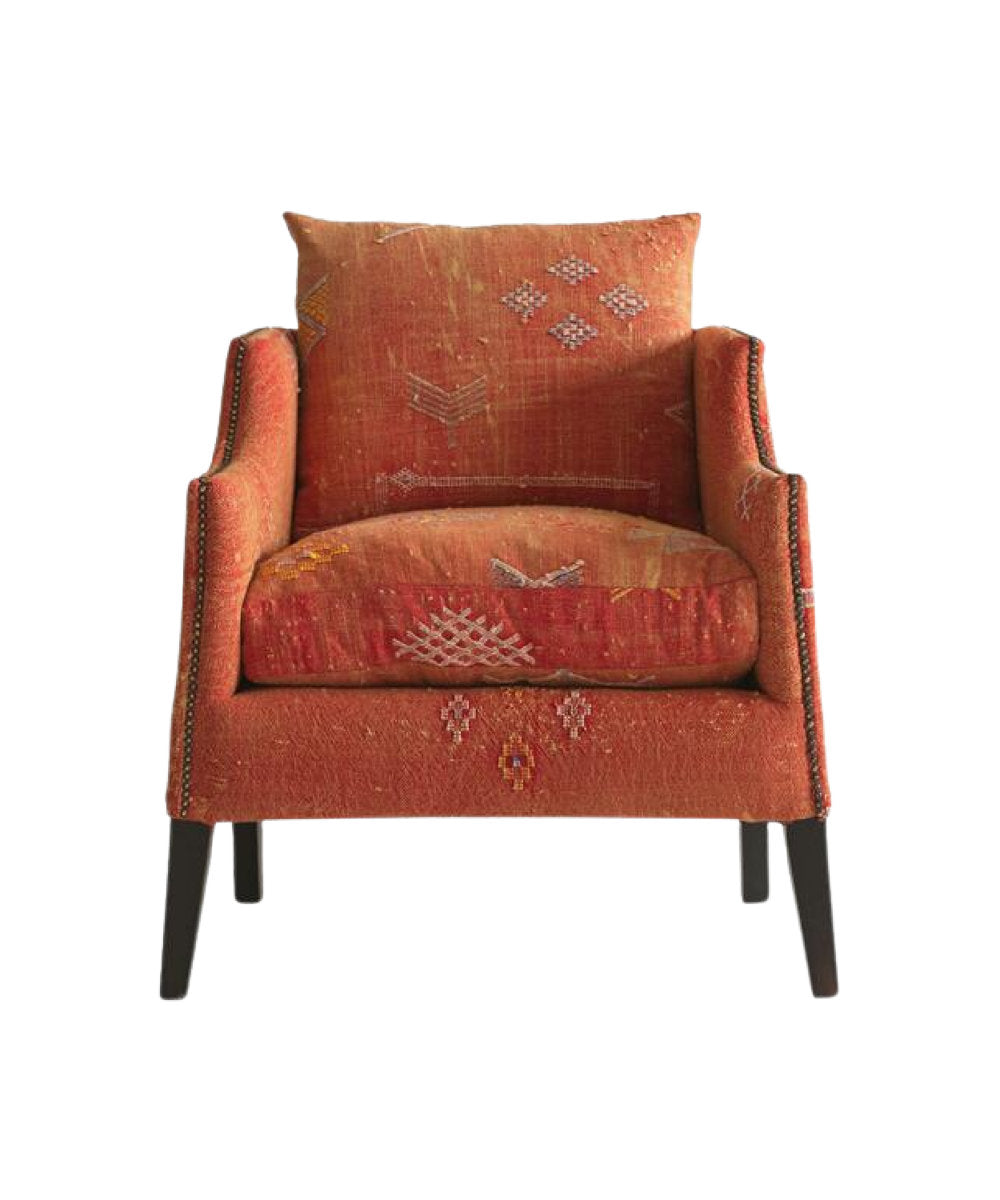 Regal Armchair Chair with Ottoman