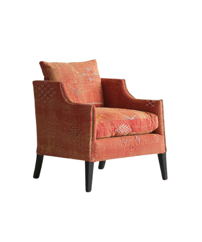 Regal Armchair Chair with Ottoman