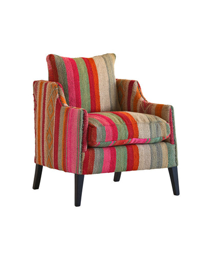 Regal Armchair Chair with Ottoman