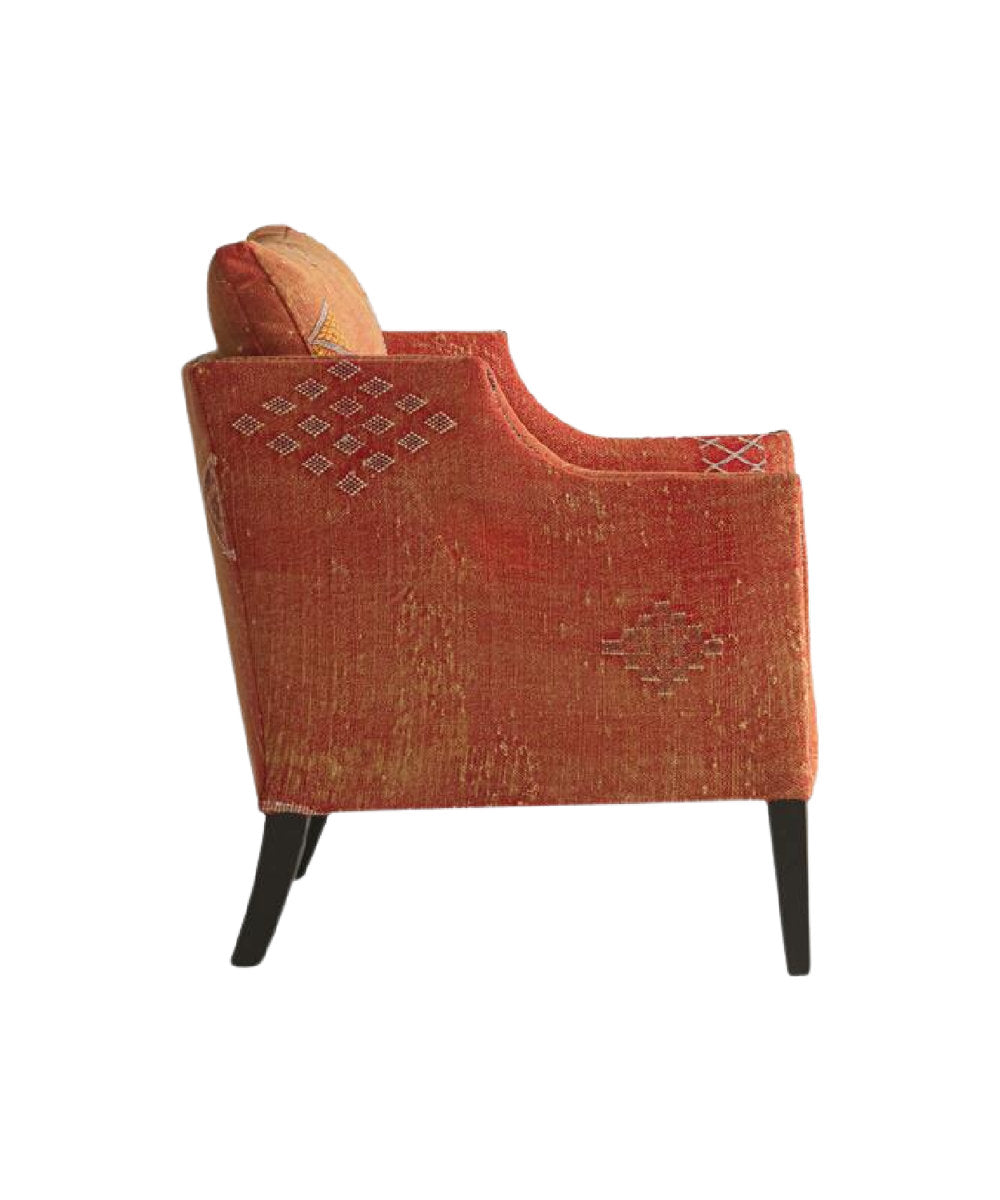 Regal Armchair Chair with Ottoman