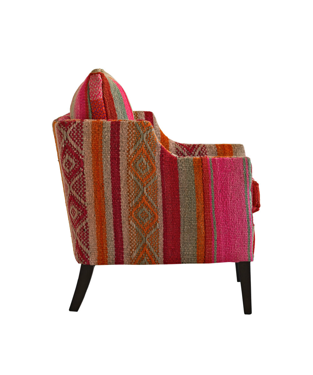 Regal Armchair Chair with Ottoman