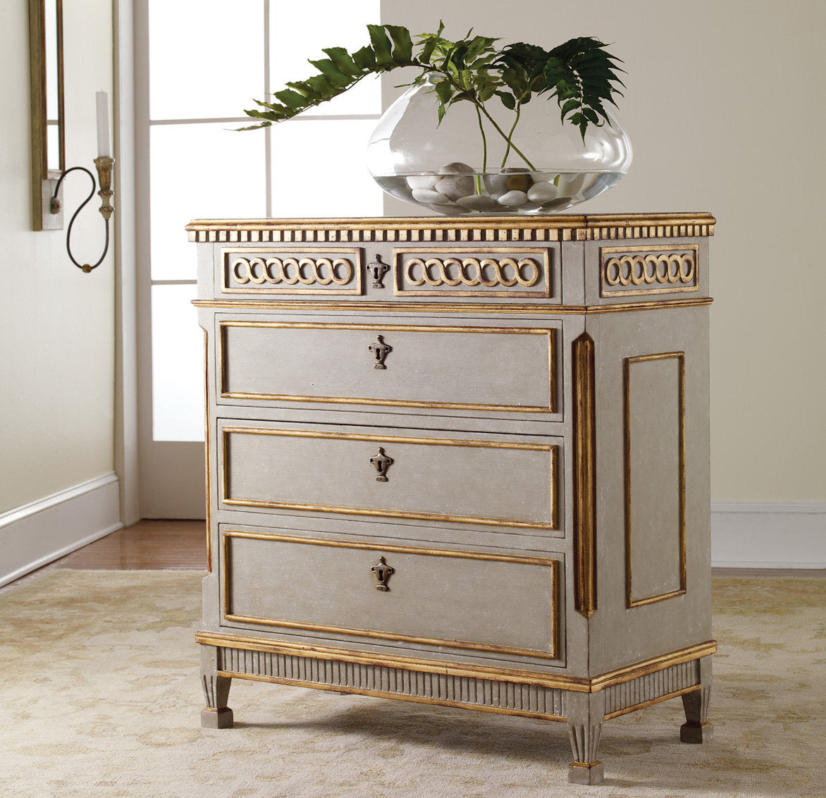 Modern History Home Regency 4 Drawer Accent Chest