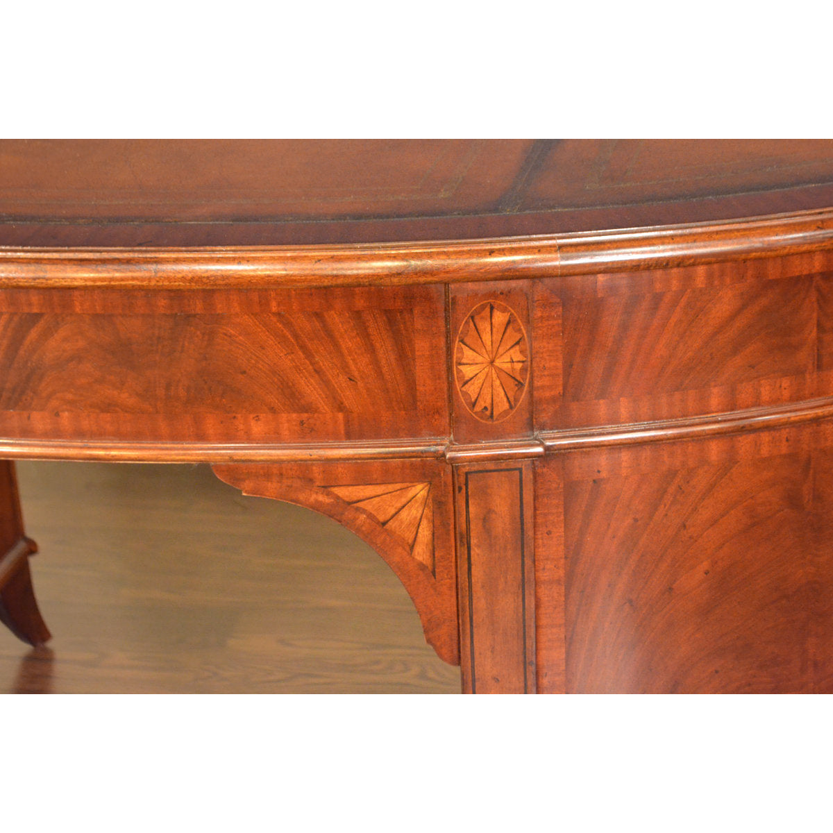 Regency Mahogany Kidney Shaped Writing Desk