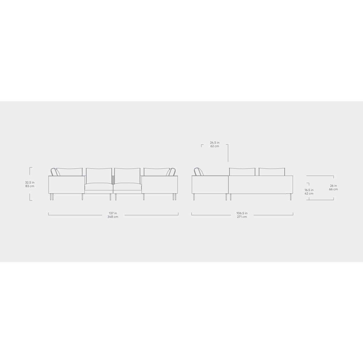 Renfrew U Shaped Sectional